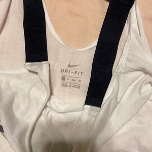 XS Nike tank top. White with black.